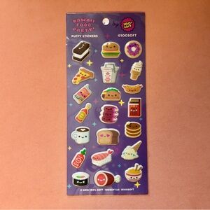 Kawaii Food Party! Puffy sticker set by 100% Soft Hot Topic